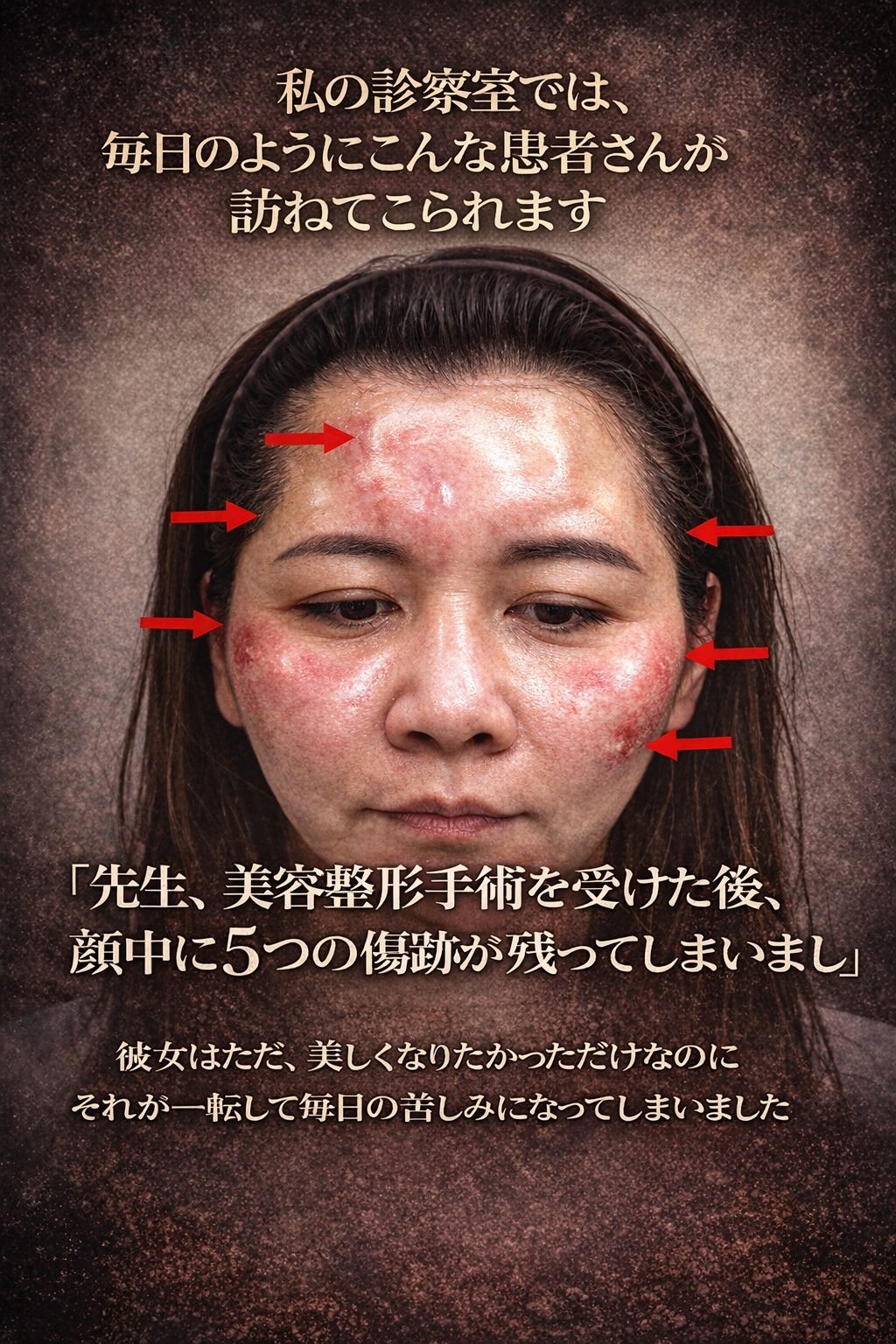 「医師、手術後、私は『五つの傷跡の女性』になりました。」— エランセ合併症とステロイドによる陥凹の解決策