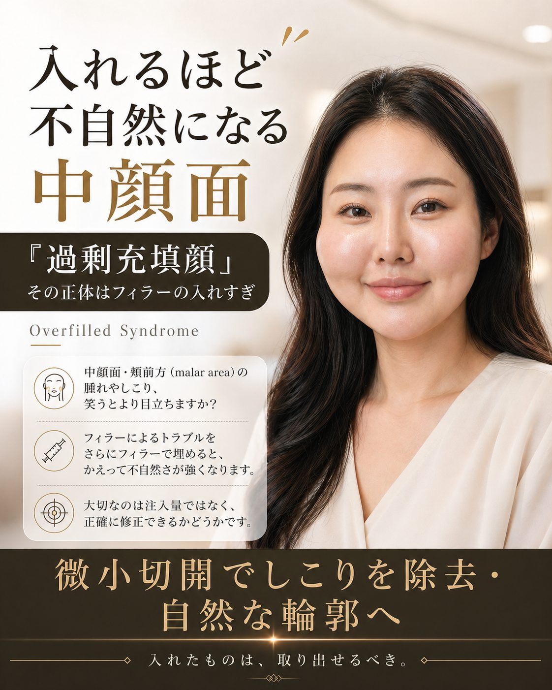 「先生、これはまだ助けられますか？」誤った注入法によるエランセのしこり