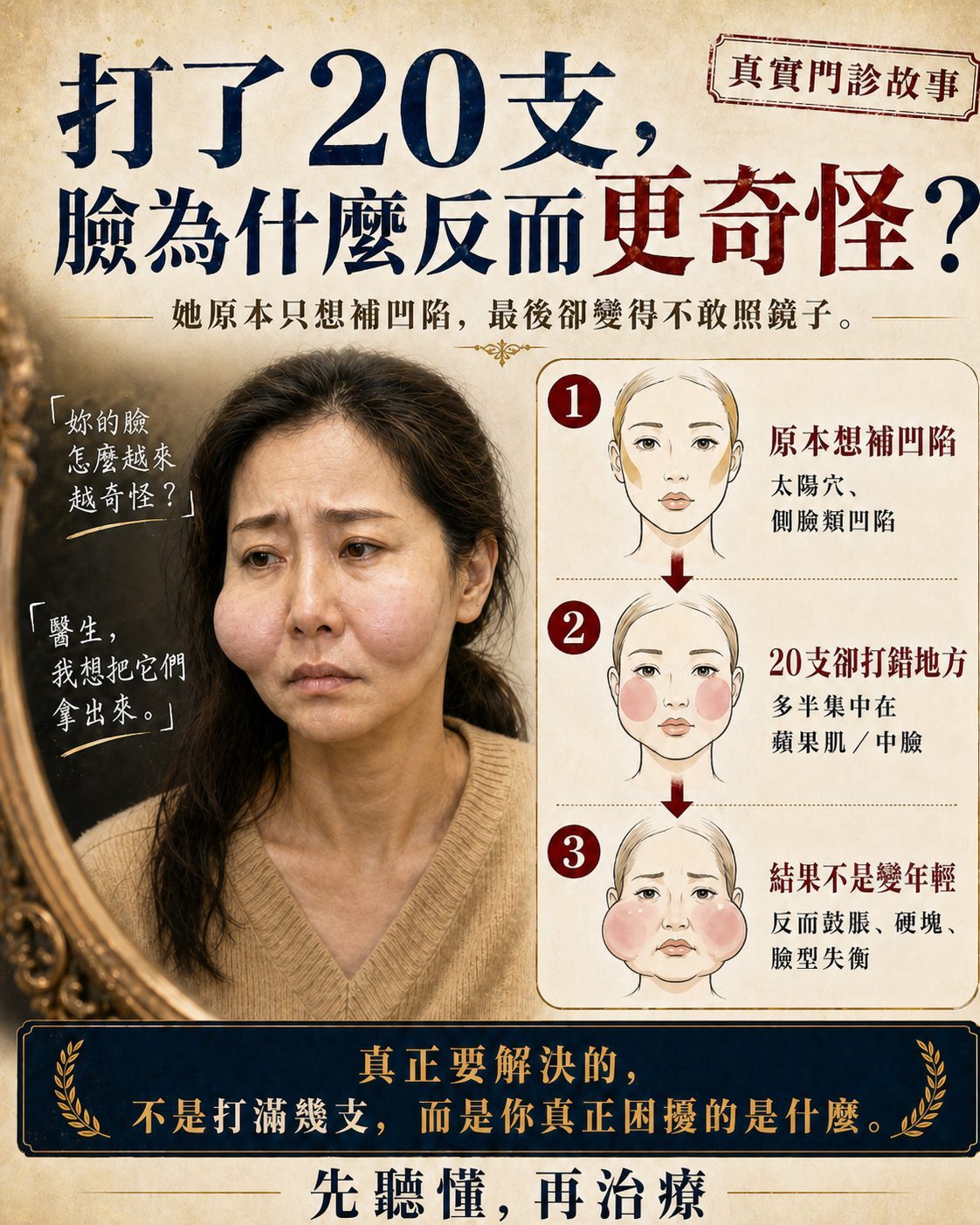 當「20支填充物」成為數字，而非解決方案：一位女士的填充物修復故事