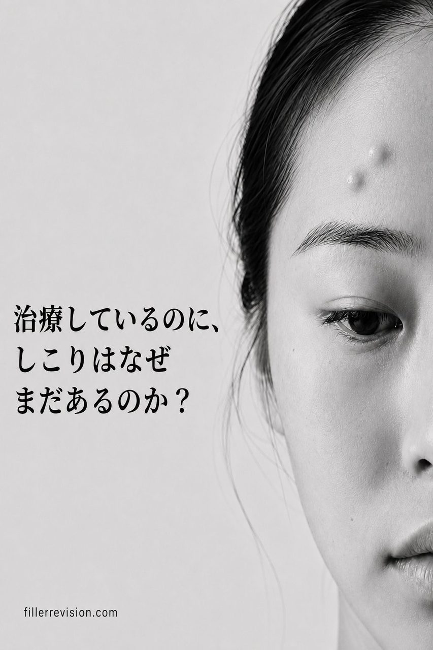 フィラーのしこりが再発？それは最初から消えていなかったのかもしれません