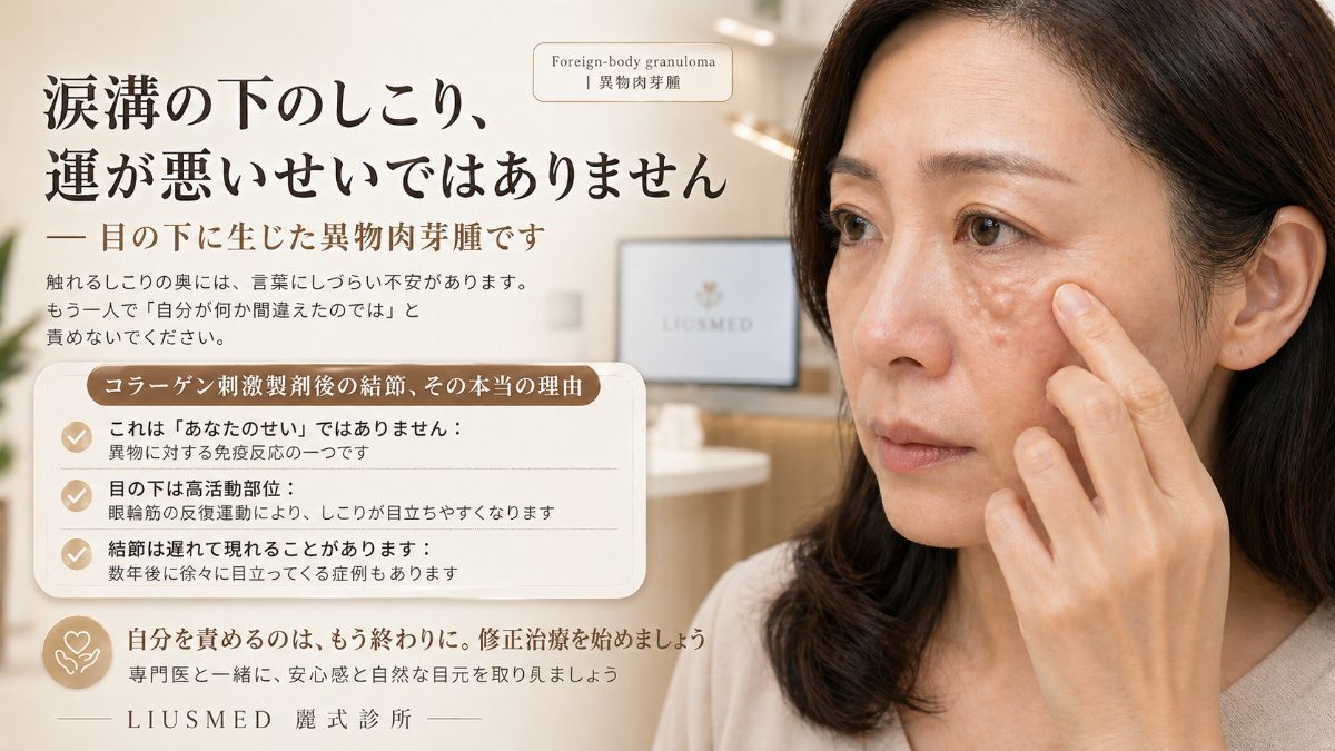 涙溝下のしこり：運が悪いのではなく、免疫システムが働きすぎているだけです